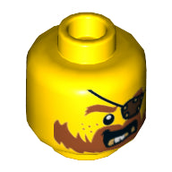 LEGO® los onderdeel Hoofd in kleur Geel 3626cpb1304