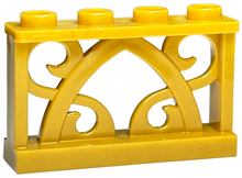 Plaatje in Gallery viewer laden, LEGO® los onderdeel Hek in kleur Parel Goud 19121