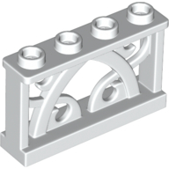 Plaatje in Gallery viewer laden, LEGO® los onderdeel Hek in kleur Wit 19121