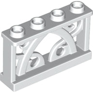 Plaatje in Gallery viewer laden, LEGO® los onderdeel Hek in kleur Wit 19121