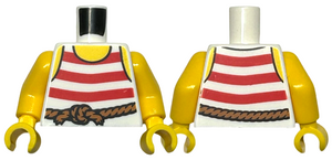 LEGO® los onderdeel Lijf met Motief Wit 973pb1932c01