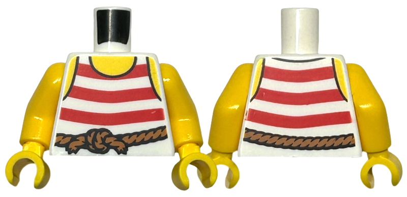 LEGO® los onderdeel Lijf met Motief Wit 973pb1932c01