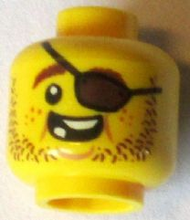 Plaatje in Gallery viewer laden, LEGO® los onderdeel Hoofd in kleur Geel 3626pb1331