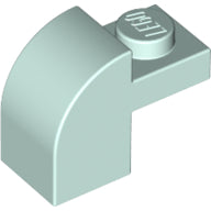 Plaatje in Gallery viewer laden, LEGO® los onderdeel Dakpan Gebogen in kleur Licht Aqua 6091
