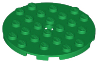 LEGO® los onderdeel Plaat Rond in kleur Groen 11213