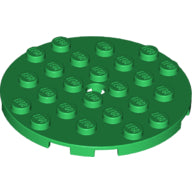 LEGO® los onderdeel Plaat Rond in kleur Groen 11213