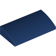 LEGO® los onderdeel Dakpan Gebogen Donkerblauw 88930