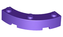 LEGO® los onderdeel Steen Rond in kleur Donkerpaars 48092