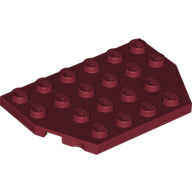 LEGO® los onderdeel Wig Plaat in kleur Donkerrood 32059