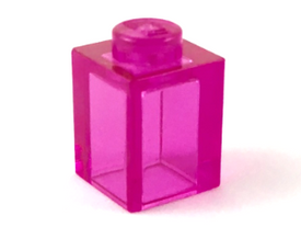 LEGO® los onderdeel Steen Doorzichtig Donkerroze 3005
