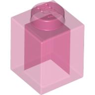 Plaatje in Gallery viewer laden, LEGO® los onderdeel Steen Doorzichtig Donkerroze 3005