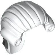 Plaatje in Gallery viewer laden, LEGO® los onderdeel Haar in kleur Wit 12887pb02