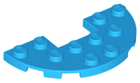 LEGO® los onderdeel Plaat Rond Donker Azuurblauw 18646