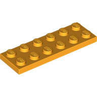Plaatje in Gallery viewer laden, LEGO® los onderdeel Plaat Algemeen Helder Licht Oranje 3795