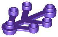 LEGO® los onderdeel Plant & Struik in kleur Donkerpaars 2423