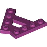 LEGO® los onderdeel Wig Plaat in kleur Magenta 15706