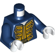 Plaatje in Gallery viewer laden, LEGO® los onderdeel Lijf met Motief Donkerblauw 973pb1930c01