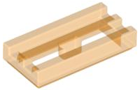 LEGO® los onderdeel Tegel Aangepast Doorzichtig Oranje 2412b