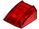 Plaatje in Gallery viewer laden, LEGO® los onderdeel Dakpan Gebogen Doorzichtig Rood 30602