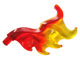LEGO® los onderdeel Energy Effect Doorzichtig Rood 18394pb01