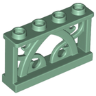 LEGO® los onderdeel Hek in kleur Zandgroen 19121