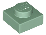 LEGO® los onderdeel Plaat Algemeen in kleur Zandgroen 3024