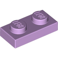 LEGO® los onderdeel Plaat Algemeen in kleur Lavendel 3023
