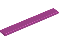 Plaatje in Gallery viewer laden, LEGO® los onderdeel Tegel Algemeen in kleur Magenta 4162