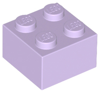Plaatje in Gallery viewer laden, LEGO® los onderdeel Steen in kleur Lavendel 3003