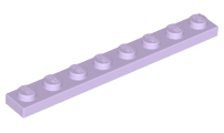 Plaatje in Gallery viewer laden, LEGO® los onderdeel Plaat Algemeen in kleur Lavendel 3460