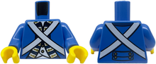 Plaatje in Gallery viewer laden, LEGO® los onderdeel Lijf met Motief Blauw 973pb1926c01