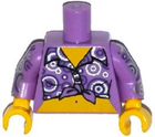 LEGO® onderdeel Lijf met Motief Medium Lavendel 973pb1838c01