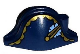 LEGO® los onderdeel Hoofddeksels Donkerblauw 2528pb09