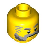 Plaatje in Gallery viewer laden, LEGO® los onderdeel Hoofd in kleur Geel 3626cpb1335