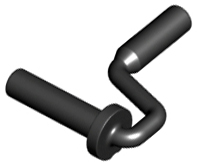 LEGO® los onderdeel Accessoire in kleur Zwart 12885