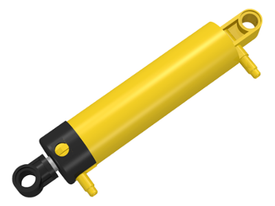 LEGO® los onderdeel Pneumatisch in kleur Geel 19467c01