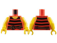 Plaatje in Gallery viewer laden, LEGO® los onderdeel Lijf met Motief Rood 973pb1928c01