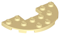 Plaatje in Gallery viewer laden, LEGO® los onderdeel Plaat Rond in kleur Geelbruin 18646
