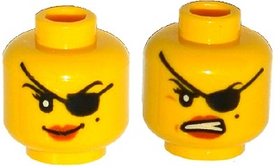 LEGO® los onderdeel Hoofd in kleur Geel 3626pb1334