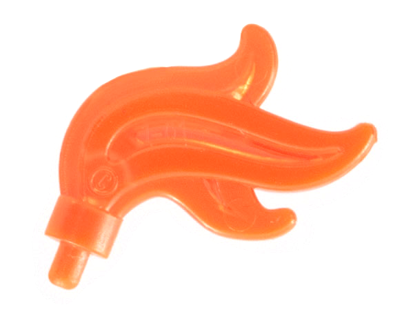 LEGO® Hoofddeksel Accessoire Doorzichtig Neon Oranje 64647