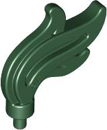 Plaatje in Gallery viewer laden, LEGO® los onderdeel Hoofddeksel Accessoire Donkergroen 64647