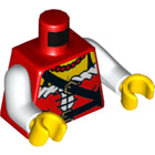LEGO® los onderdeel Lijf met Motief Rood 973pb1971c01