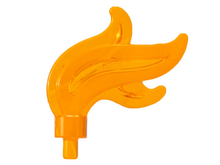 Plaatje in Gallery viewer laden, LEGO® Hoofddeksel Accessoire Doorzichtig Oranje 64647