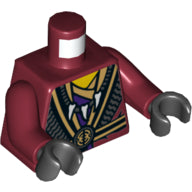 LEGO® los onderdeel Lijf met Motief Donkerrood 973pb1950c01