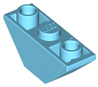 LEGO® los onderdeel Dakpan Omgekeerd Medium Azuurblauw 2341