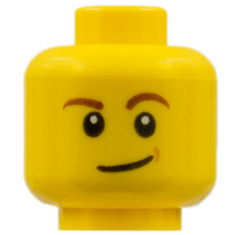 Plaatje in Gallery viewer laden, LEGO® los onderdeel Hoofd in kleur Geel 3626cpb1286