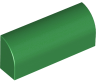 LEGO® los onderdeel Dakpan Gebogen in kleur Groen 6191