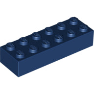 Plaatje in Gallery viewer laden, LEGO® los onderdeel Steen in kleur Donkerblauw 2456