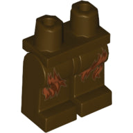 LEGO® onderdeel Benen met Motief Donker Bruin 970c00pb0380