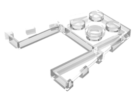 LEGO® los onderdeel Wig Plaat in kleur Doorzichtig 43719